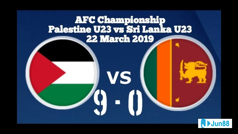 Trận đấu giữa U23 Sri Lanka và U23 Palestine sắp diễn ra