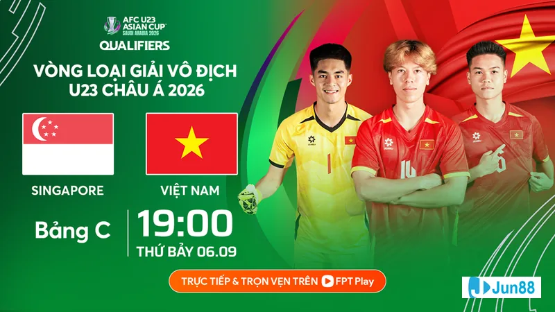 U23 Việt Nam và U23 Singapore trong trận đấu giao hữu
