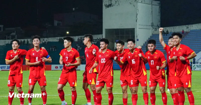 Trận đấu giữa U23 Sri Lanka và U23 Palestine trên sân