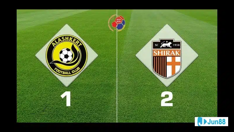 Cầu thủ của Alashkert đang lao vào phòng ngự của Shirak Gyumri trong trận đấu bóng đá Cầu thủ của Alashkert đang lao vào phòng ngự của Shirak Gyumri trong trận đấu bóng đá