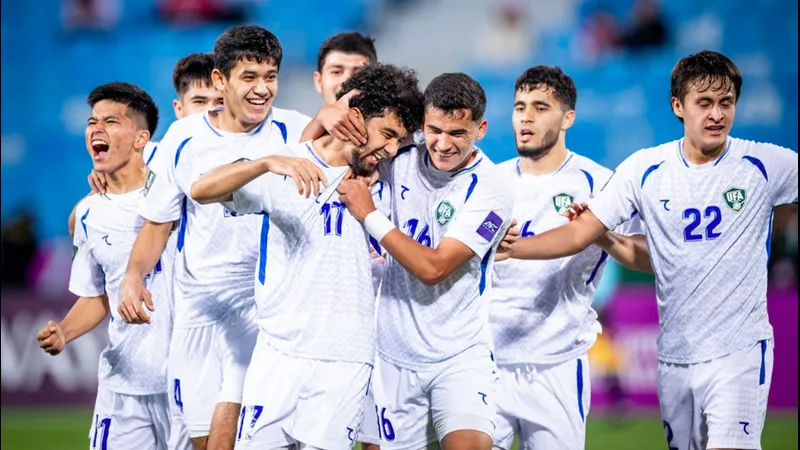 Trận đấu giữa U23 Iran và U23 Uzbekistan