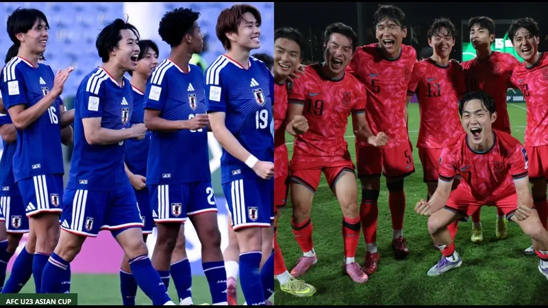 Cầu thủ U23 Nhật Bản tung cú sút mạnh vào khung thành U23 Trung Quốc Cầu thủ U23 Nhật Bản tung cú sút mạnh vào khung thành U23 Trung Quốc