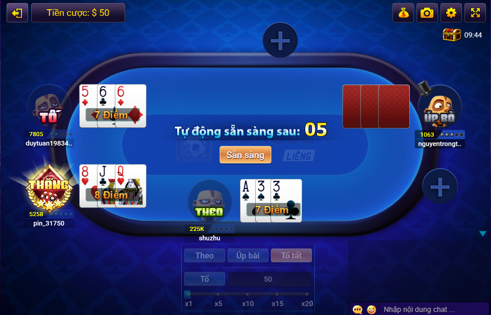 Game bài Liêng online Jun88 giúp bạn đánh bay mỏi mệt 6 choi lieng online