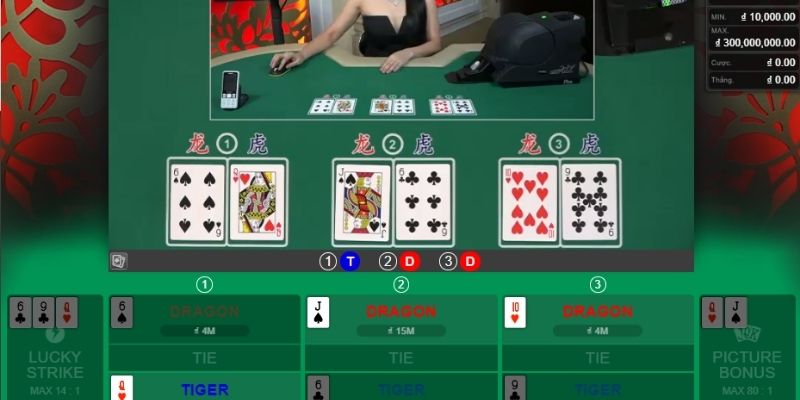 Hướng dẫn cách chơi Rồng hổ Casino Jun88 cực kỳ đơn giản 5 rong ho 2